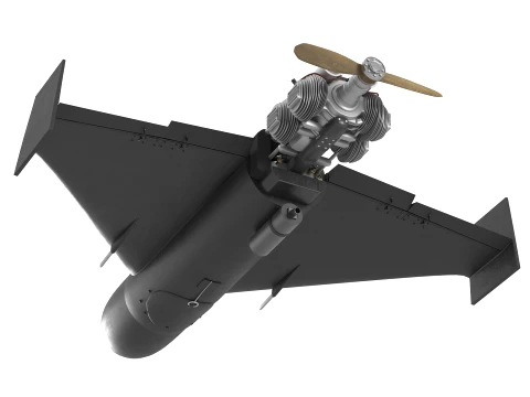 BEHEMOTH Long-Range Strike UAV 3D Model