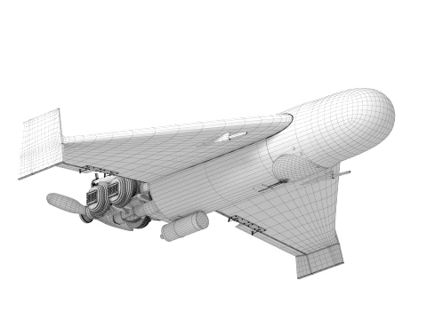 BEHEMOTH Long-Range Strike UAV 3D Model
