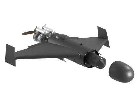 BEHEMOTH Long-Range Strike UAV 3D Model