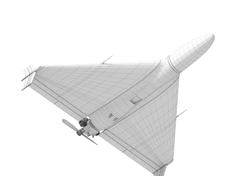 Dron szturmowy Shahed 136 Model 3D