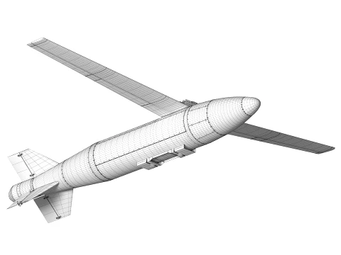 First Ukrainian Remote-Controlled Guided Bomb DG 3D Model