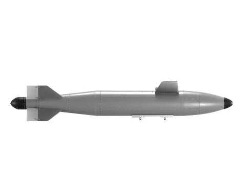 First Ukrainian Remote-Controlled Guided Bomb DG 3D Model