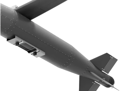 First Ukrainian Remote-Controlled Guided Bomb DG 3D Model