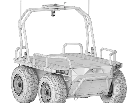 Ratel M Robotic Logistic UGV 3D Model