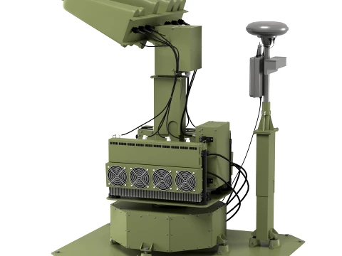 UAV Countermeasures System Anti-Drone Defense Station 3D Model