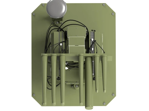 UAV Countermeasures System Anti-Drone Defense Station 3D Model