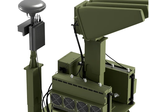 UAV Countermeasures System Anti-Drone Defense Station 3D Model