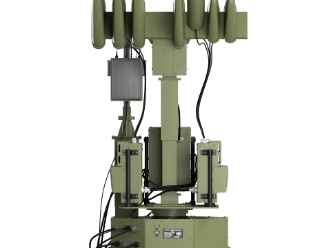UAV Countermeasures System Anti-Drone Defense Station 3D Model