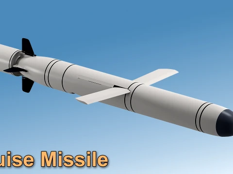 Kalibr Cruise Missile 3D Model