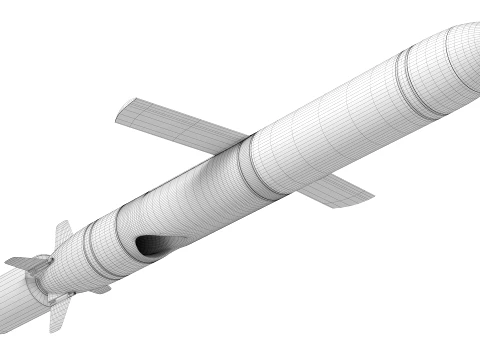 Kalibr Cruise Missile 3D Model