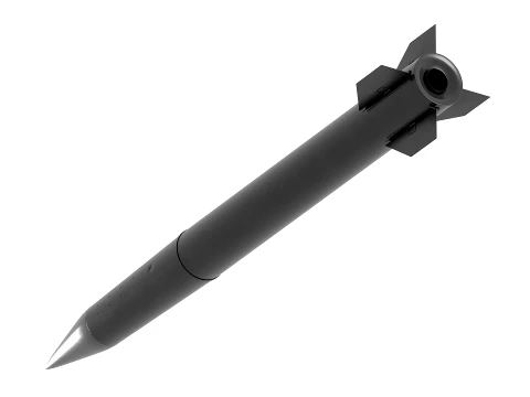 FP-7 Ballistic Missile 3D Model