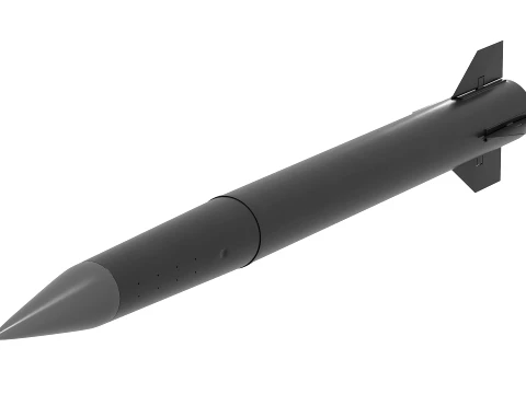 FP-7 Ballistic Missile 3D Model