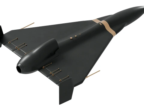Shahed-238 Jet UAV 3D Model