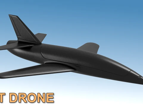 Chaklun JET Interceptor UAV 3D Model