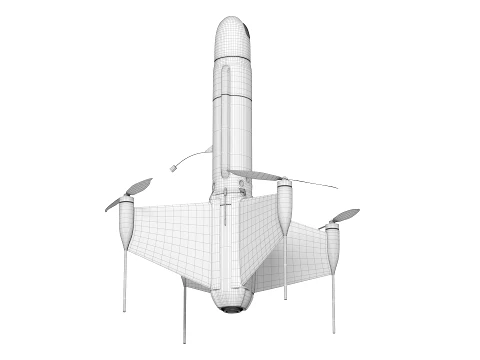 Drone interceptador UAV Modelo 3D