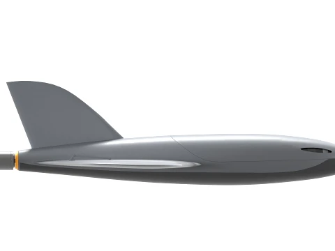 Piranha HUNTER Super Speed Interceptor UAV 3D Model