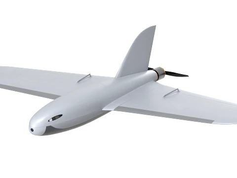 Piranha HUNTER Super Speed Interceptor UAV 3D Model