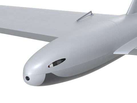 Piranha HUNTER Super Speed Interceptor UAV 3D Model