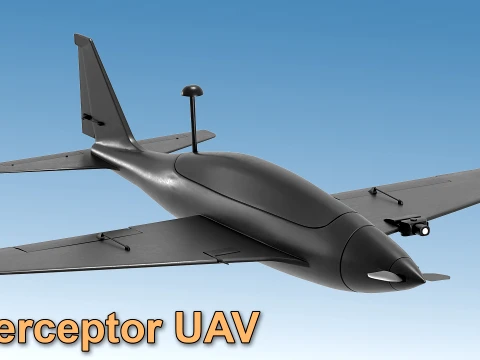 Cyclop Tsiklop Interceptor UAV 3D Model