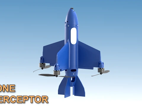 SEEDIS Autonomous Interceptor Drone 3D Model
