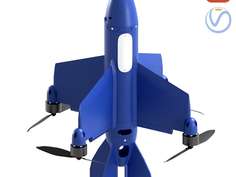 SEEDIS Autonomous Interceptor Drone 3D Model