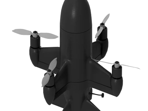 Zerov-8 Autonomous Interceptor UAV 3D Model