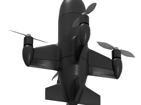 Zerov-8 Autonomous Interceptor UAV 3D Model