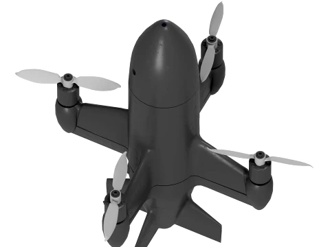 Zerov-8 Autonomous Interceptor UAV 3D Model