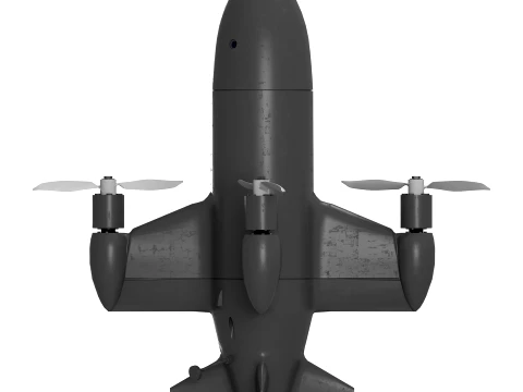 Zerov-8 Autonomous Interceptor UAV 3D Model