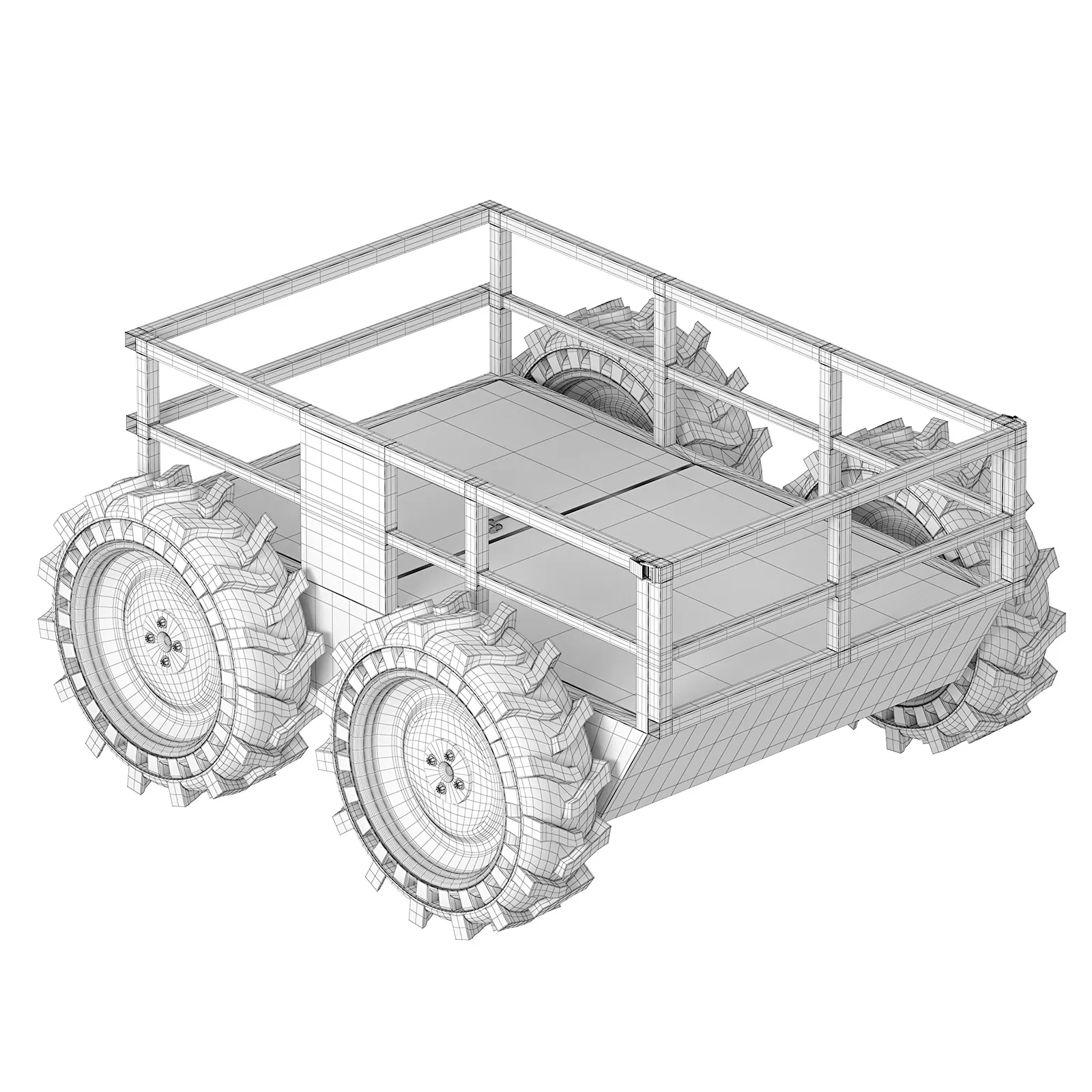 PEGAS Unmanned Ground Vehicle UGV 3D Model .c4d .max .obj .3ds .fbx .stl .blend 