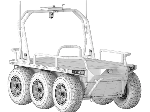 Ratel X Unmanned Ground Vehicle UGV 3D Model