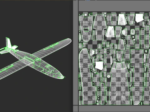 Hornet Strike UAV 3D Model