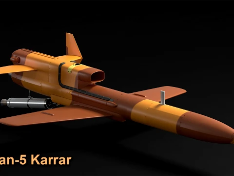 Geran-5 Karrar-Type UAV 3D Modell