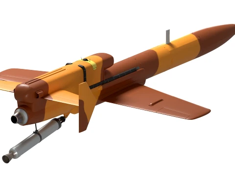 Geran-5 Karrar-Type UAV 3D Model