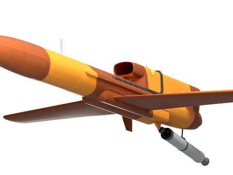 Geran-5 Karrar-Type UAV 3D Model