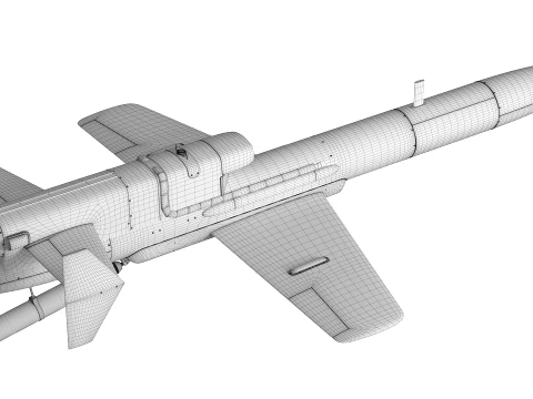 Geran-5 Karrar-Type UAV 3D Model