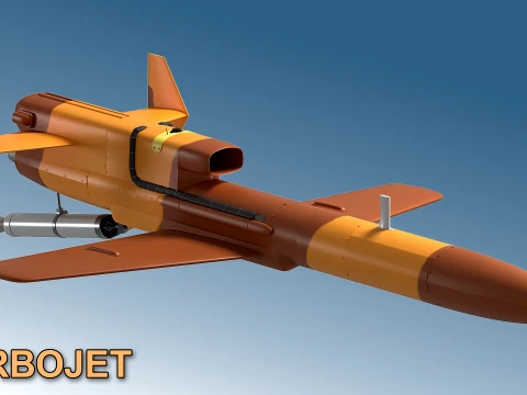 Geran-5 Karrar-Type UAV 3D Model