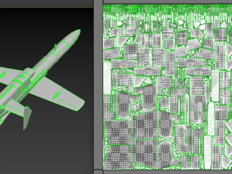 Geran-5 Karrar-Type UAV 3D Model