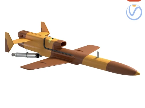 Geran-5 Karrar-Type UAV 3D Model