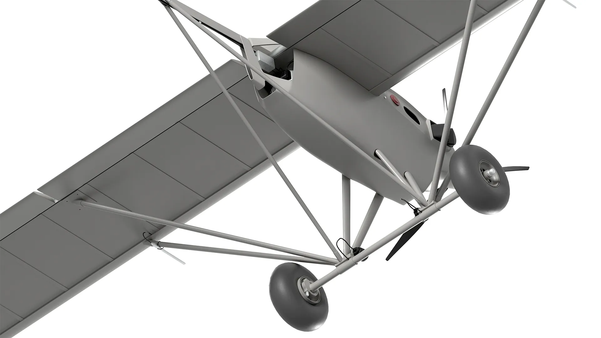 D-80 Discovery UAV 3D Model .c4d .max .obj .3ds .fbx .stl .blend