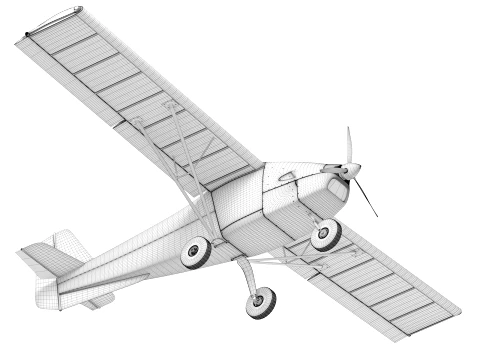 E-300 Enterprise UAV 3D Model