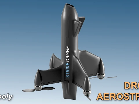 AeroStrike Drone Interceptor Modelo 3D