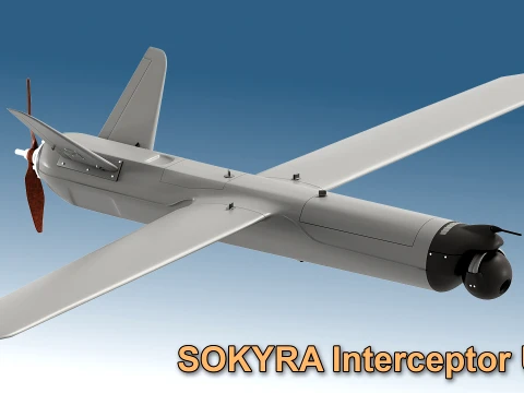 DeViRo SOKYRA Interceptor UAV 3D Model