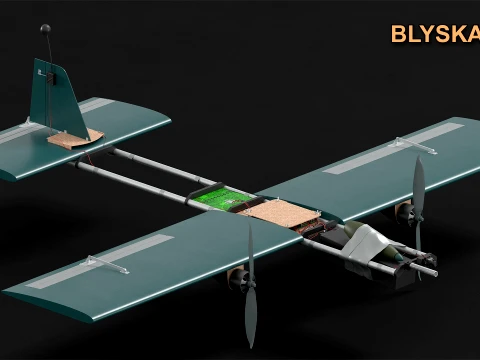 Blyskavka FPV Strike UAV 3D मॉडल