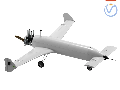 Thor Hammer Ukrainian Mid-Range Strike UAV 3D Model