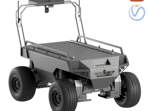 Varkhan 4x4 Military UGV Unmanned Ground Vehicle 3D Model