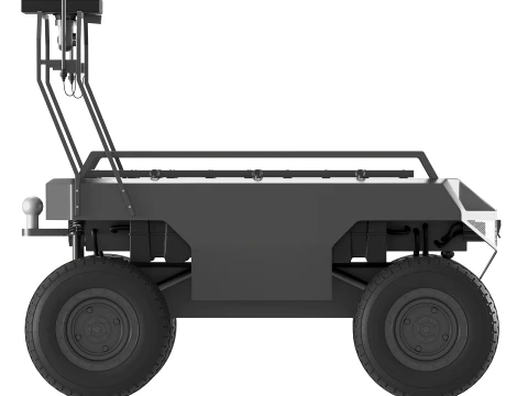 Varkhan 4x4 Military UGV Unmanned Ground Vehicle 3D Model