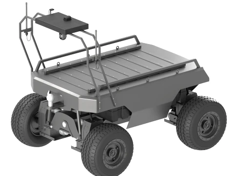 Varkhan 4x4 Military UGV Unmanned Ground Vehicle 3D Model