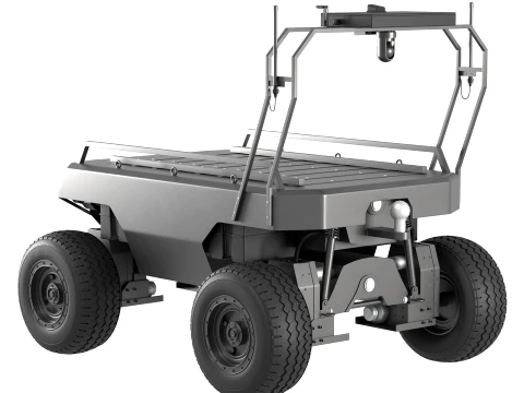 Varkhan 4x4 Military UGV Unmanned Ground Vehicle 3D Model