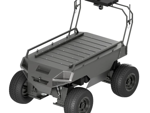 Varkhan 4x4 Military UGV Unmanned Ground Vehicle 3D Model